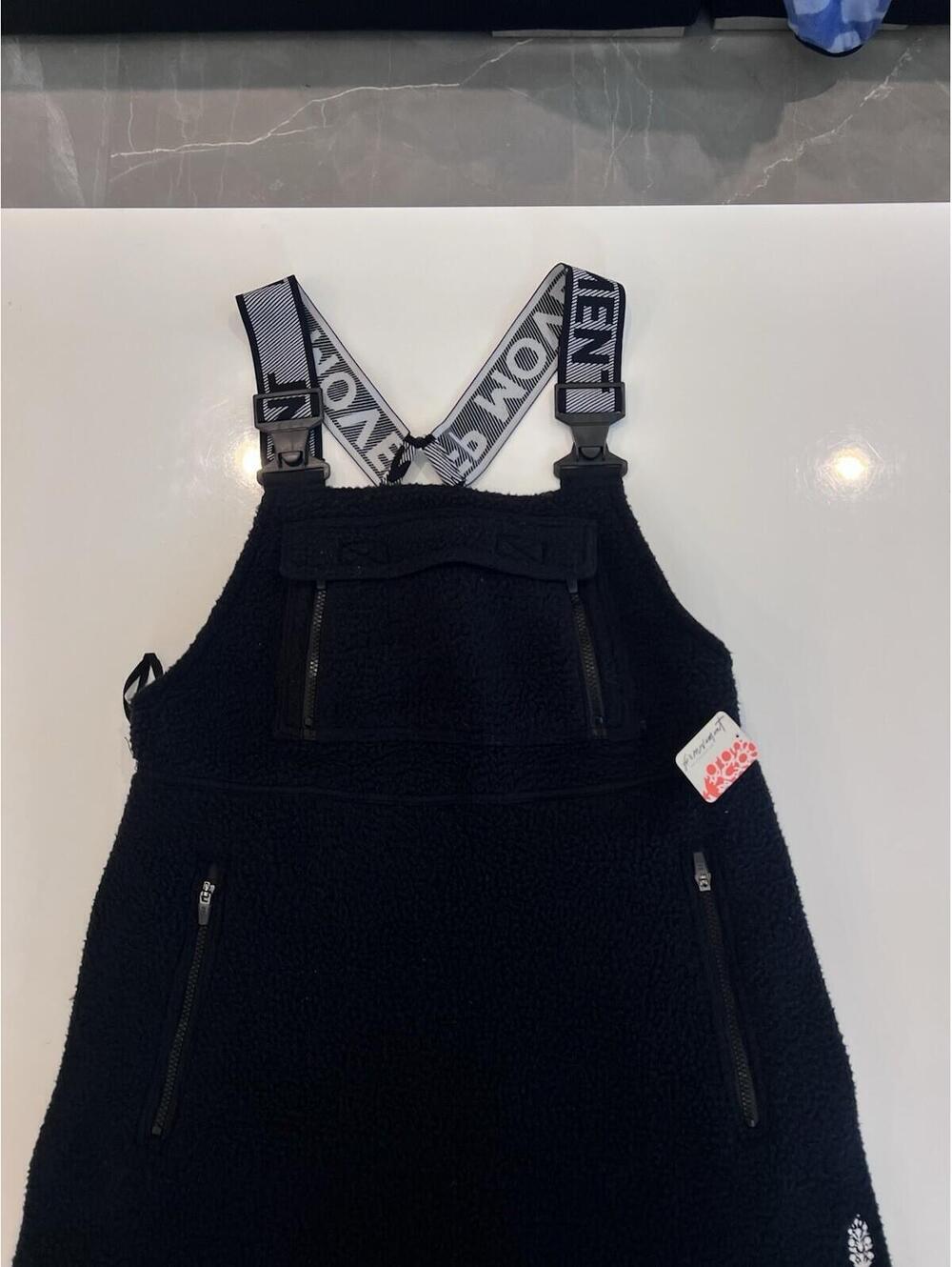 Free People Movement Women’s Black Fleece Snow Bib Pants Size Large - Picture 5 of 16
